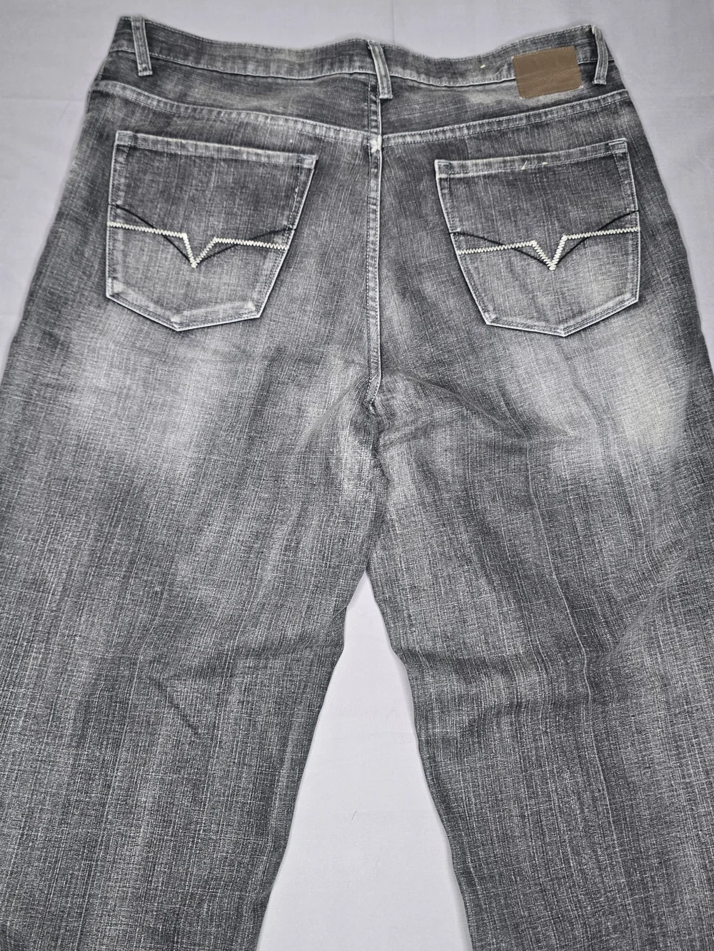 Y2K Brooklyn Xpress Men’s Gray Jeans W36 x L34 Vintage 100% Cotton